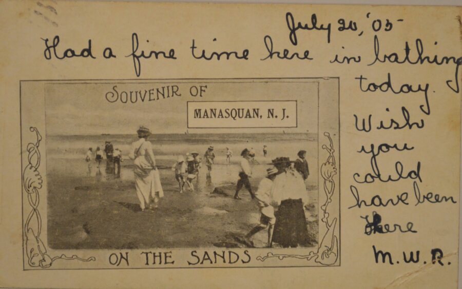 Postcard -- Manasquan -- On the Sands