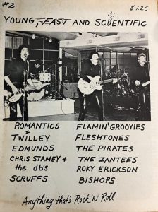 Concert Poster: Young, Fast, and Scientific. 10 bands
