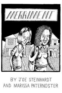 Cartoon drawing of two women walking